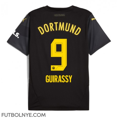 Camiseta Borussia Dortmund Serhou Guirassy #9 Visitante Equipación 2024-25 manga corta